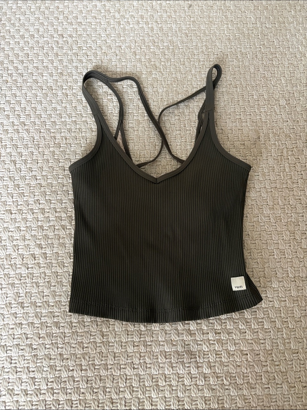 vuori rib crop tank